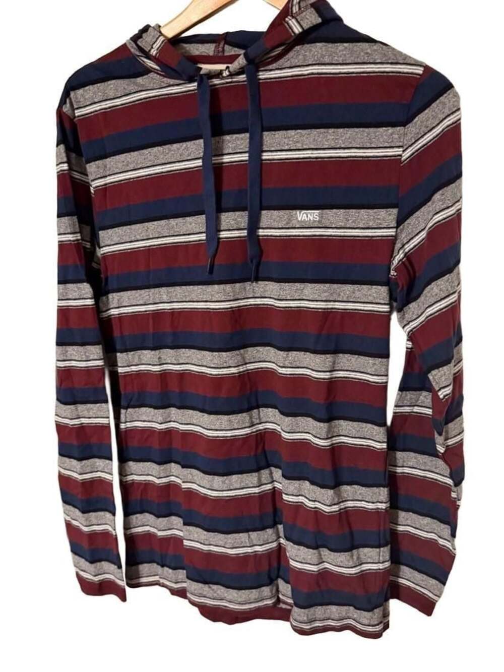 Vans Long Sleeve Striped Lightweight Hoodie